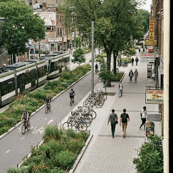 Research illustration on nature-based solutions for urban climate adaptation